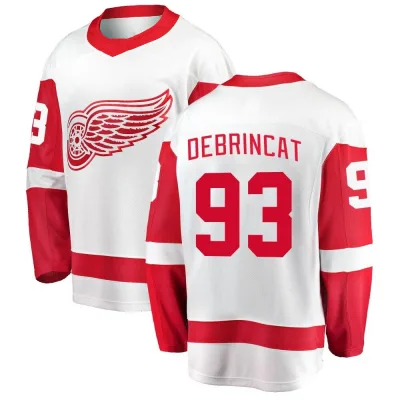 Men's Alex DeBrincat Detroit Red Wings Away Jersey - White Breakaway