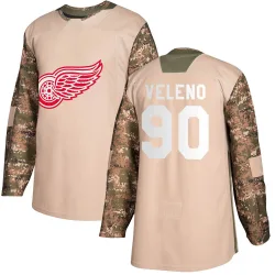 Men's Joe Veleno Detroit Red Wings Veterans Day Practice Jersey - Camo Authentic