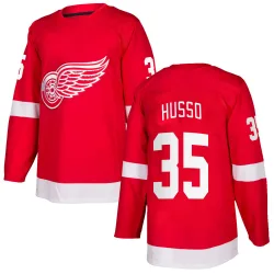 Men's Ville Husso Detroit Red Wings Home Jersey - Red Authentic