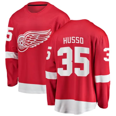 Men's Ville Husso Detroit Red Wings Home Jersey - Red Breakaway