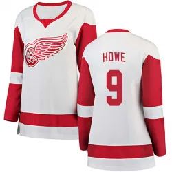 Women's Gordie Howe Detroit Red Wings Away Jersey - White Breakaway