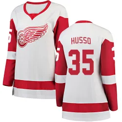 Women's Ville Husso Detroit Red Wings Away Jersey - White Breakaway