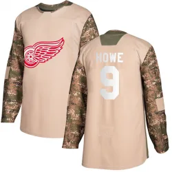 Youth Gordie Howe Detroit Red Wings Veterans Day Practice Jersey - Camo Authentic